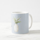 Mug Fleurs Bleues Vase Blanc (Devant droit)