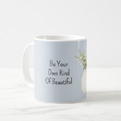 Mug Fleurs Bleues Vase Blanc (Devant gauche)
