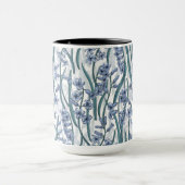 Mug Fleurs Blue Hyacinth sur blanc (Centre)