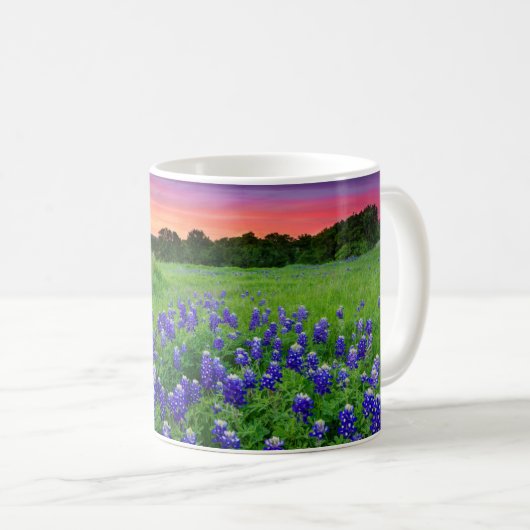 Mug Fleurs | Bluebonnets à Sunset Texas (Devant droit)