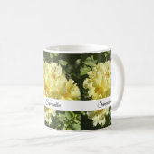 Mug Fleurs botaniques jaunes (Devant droit)