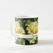 Mug Fleurs botaniques jaunes (Devant gauche)
