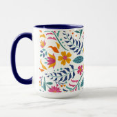 Mug Fleurs botaniques modernes florales lumineuses et  (Gauche)