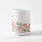 Mug fleurs botaniques rose saumon verdure (Centre)