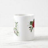 Mug Fleurs botaniques rouges et blanches verdure (Centre)