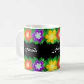 Mug Fleurs botaniques tropicales (Devant gauche)