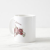 Mug Fleurs Bourgogne Chic (Devant gauche)