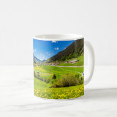 Mug Fleurs | Canton des Grisons de Dandelion, Suisse (Devant droit)