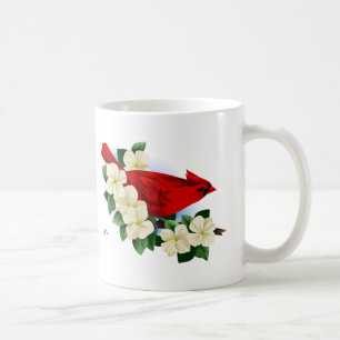 Mug Fleurs cardinales et Dogwood