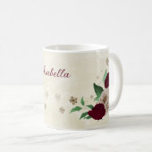 Mug fleurs champagne Bourgogne (Devant droit)