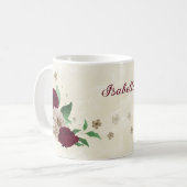 Mug fleurs champagne Bourgogne (Devant gauche)