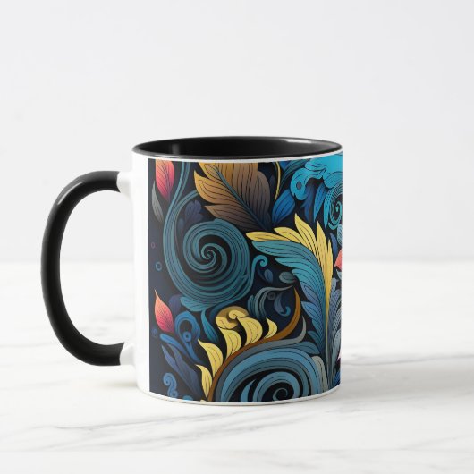 Mug Fleurs colorées (Gauche)