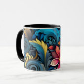 Mug Fleurs colorées (Devant gauche)