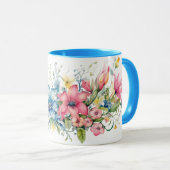 Mug Fleurs Colorées (Devant droit)