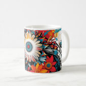 Mug Fleurs colorées (Devant droit)