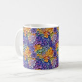 Mug Fleurs colorées à l'aspect 3D (Devant gauche)