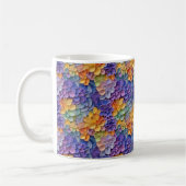 Mug Fleurs colorées à l'aspect 3D (Gauche)