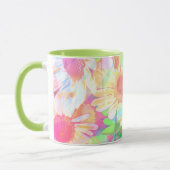 Mug Fleurs colorées brillantes (Gauche)