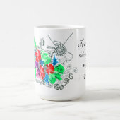 Mug Fleurs colorées d'art personnalisables (Centre)