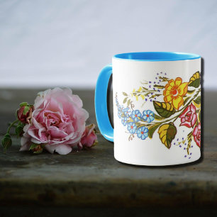 Mug fleurs colorées de Kalocsai