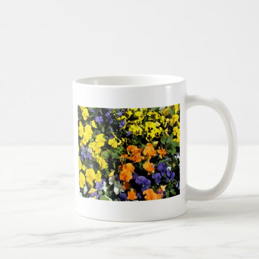 Mug fleurs colorées de pansement (Droite)