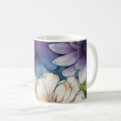 Mug Fleurs colorées en Aquarelle (Devant droit)