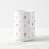 Mug Fleurs colorées et Motif papillon (Centre)