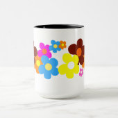 Mug Fleurs colorées joyeuses (Centre)