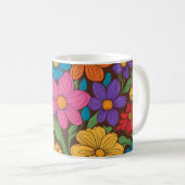 Mug Fleurs colorées motif (Devant droit)