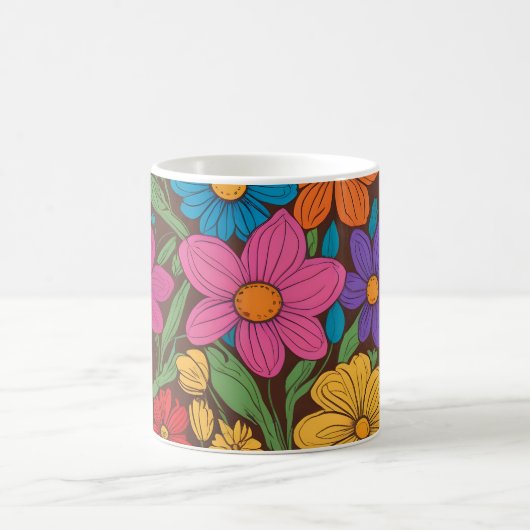 Mug Fleurs colorées motif (Centre)