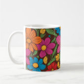 Mug Fleurs colorées motif (Gauche)