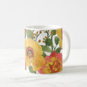 Mug Fleurs colorées : motif d'aquarelle d'été. (Devant droit)