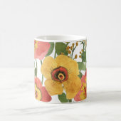 Mug Fleurs colorées : motif d'aquarelle d'été. (Centre)