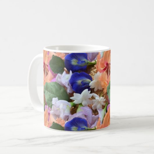 Mug Fleurs colorées Photo (Devant gauche)