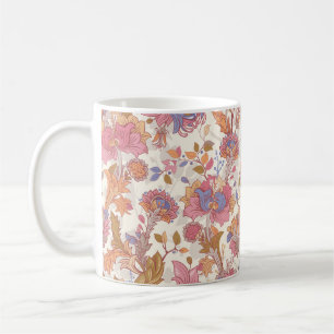 Mug Fleurs colorées sur fond de lumière. Souple