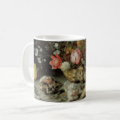 Mug Fleurs, coquillages et insectes Balthasar van der (Devant gauche)
