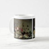 Mug Fleurs, coquilles et insectes Balthasar van der As (Devant gauche)