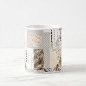 Mug Fleurs crème sur fond blanc (Centre)