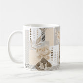 Mug Fleurs crème sur fond blanc (Gauche)