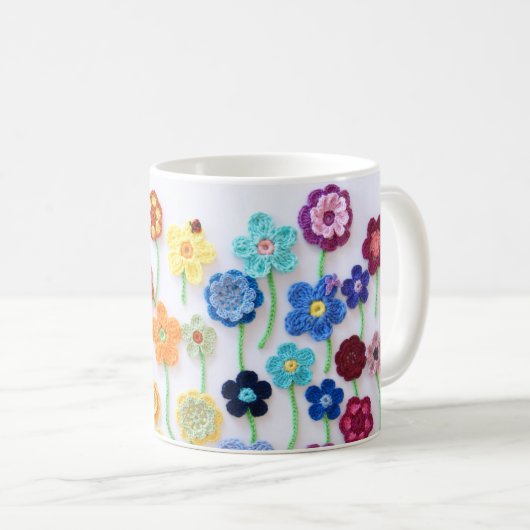 Mug Fleurs Crochet (Devant droit)