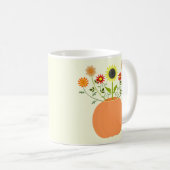 Mug Fleurs d'action de grâce en Citrouille (Devant droit)