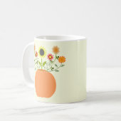 Mug Fleurs d'action de grâce en Citrouille (Devant gauche)