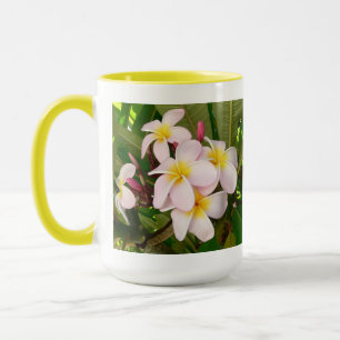 Mug Fleurs d'Aloha Hawaïen Frangipani Plumerias