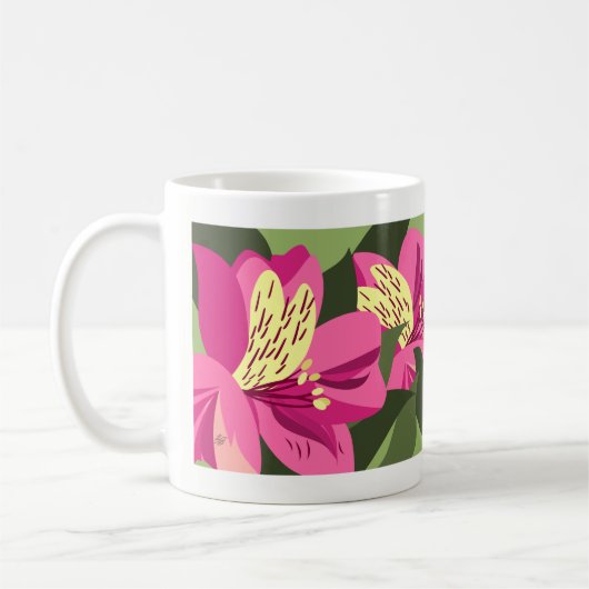 Mug Fleurs d'Alstroemeria (Gauche)