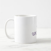 Mug Fleurs d'amour rose pourpre (Gauche)