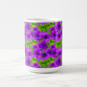 Mug Fleurs d'anémone violet vibrant (Centre)