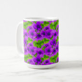 Mug Fleurs d'anémone violet vibrant (Devant gauche)