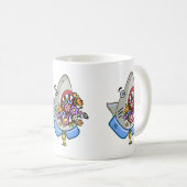 Mug Fleurs Dans Les Jaws De Requin (Devant droit)