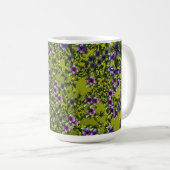 Mug Fleurs dans Shades of Indigo (Devant droit)