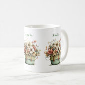 Mug Fleurs dans un pot Cozy Shabby Mignon (Devant droit)